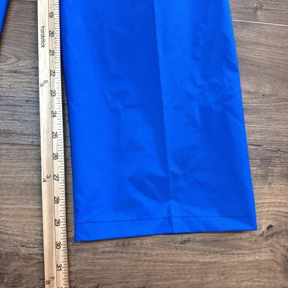 Vintage Columbia Sportswear Mens XS Blue Hooded Rain Jacket Pants Waterproof PVC